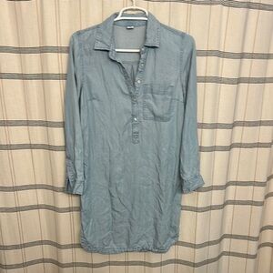Old Navy Chambray Casual Shirt Dress